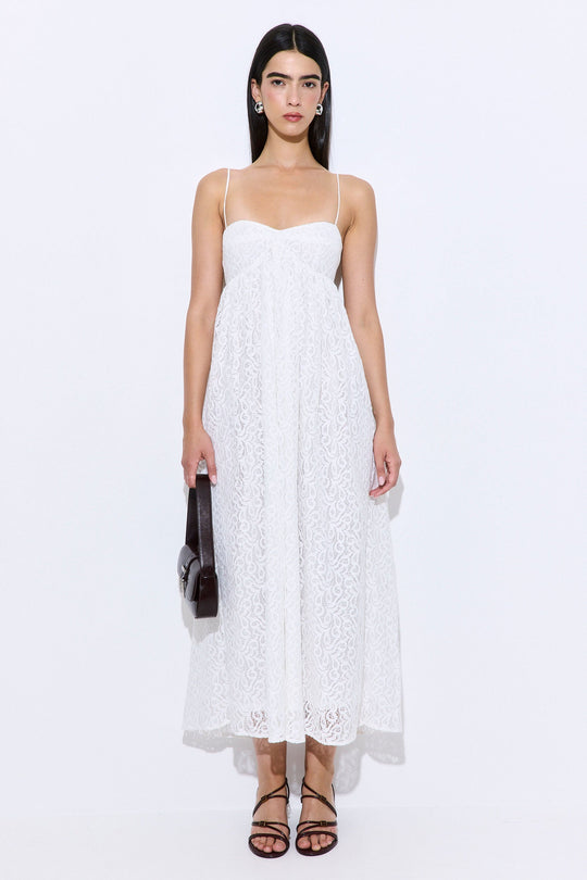 Corset Lace Midi Dress - Dé Rococo