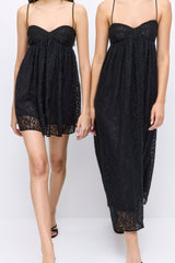 Corset Lace Midi Dress