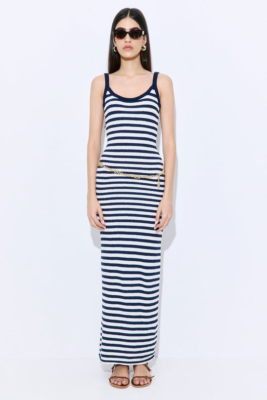 Boucle Strappy Maxi Dress - Dé Rococo