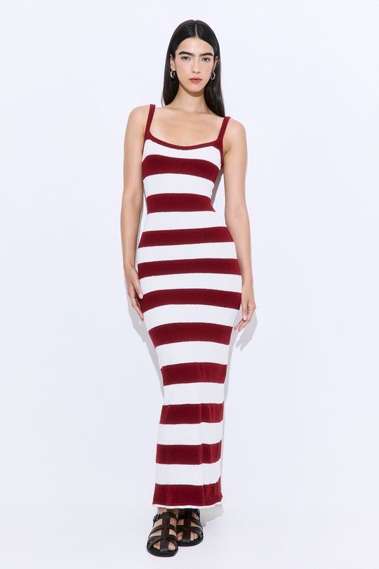 Boucle Strappy Maxi Dress - Dé Rococo