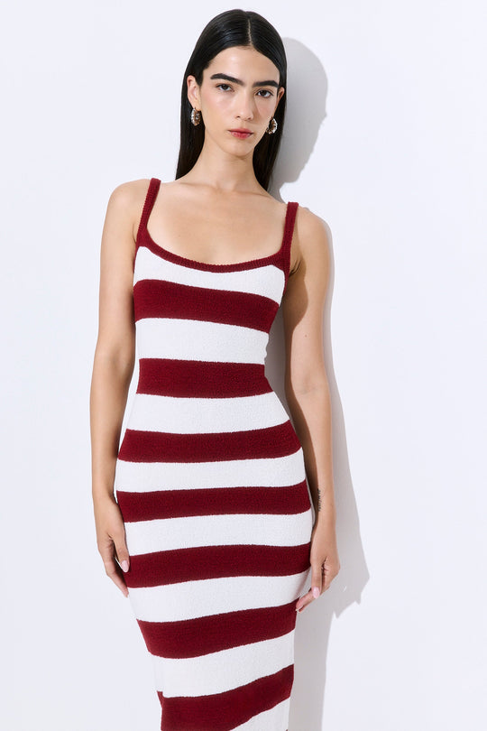 Boucle Strappy Maxi Dress - Dé Rococo