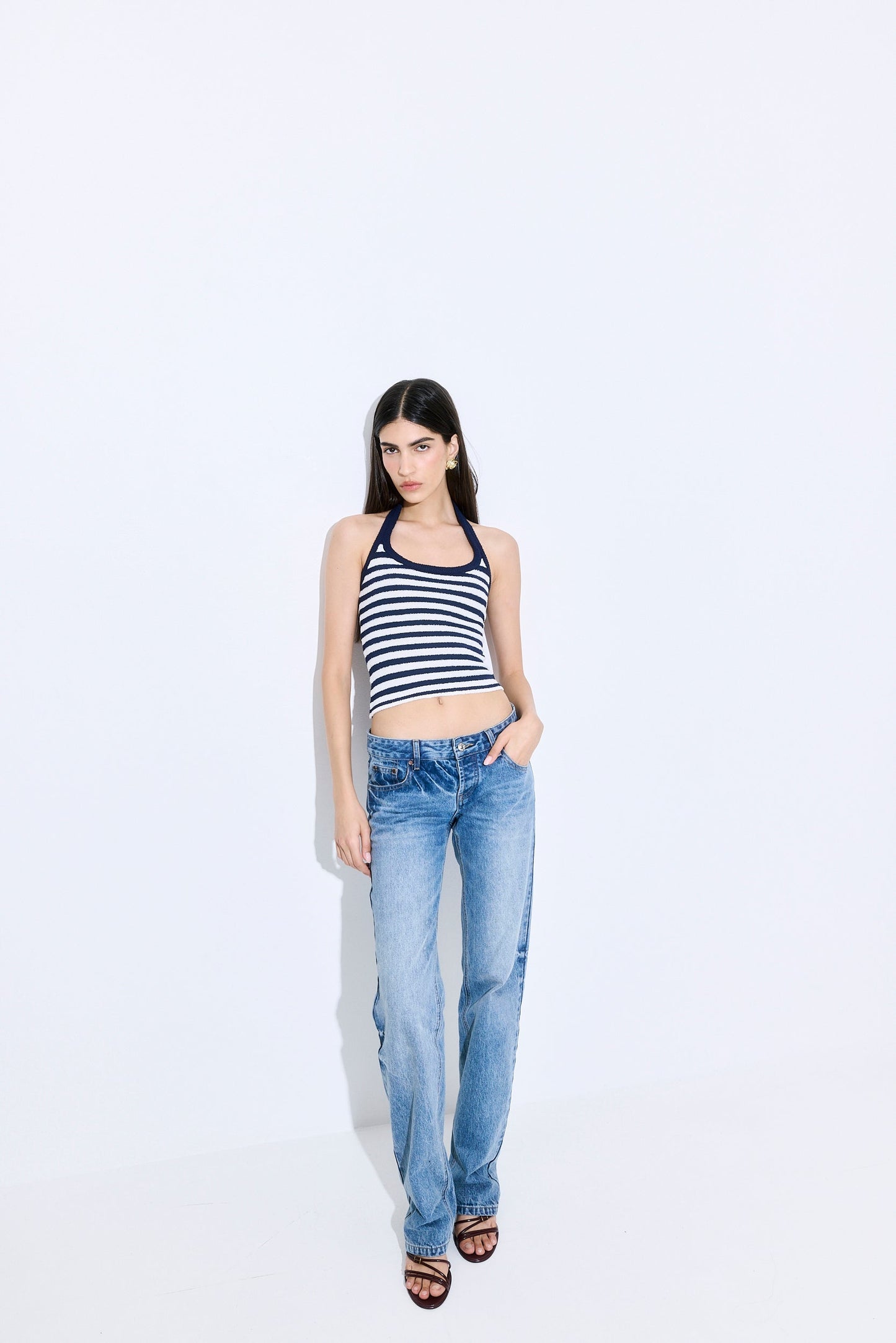 Boucle Halter Neck Top