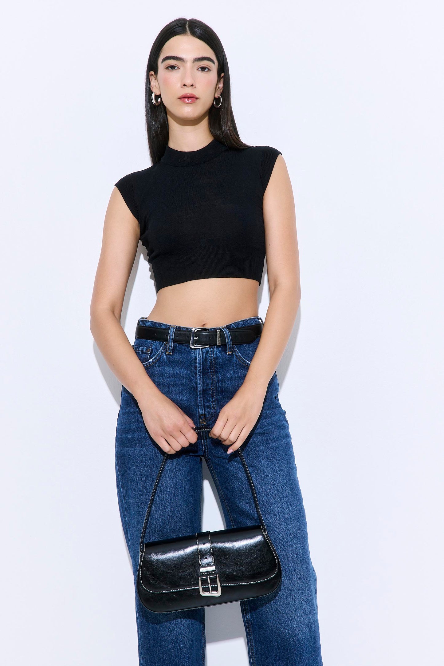 Cropped Sheer Sleeveless Knit - Dé Rococo