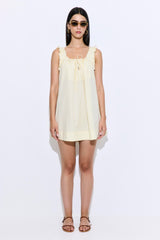 Ruffled Poplin Mini Dress