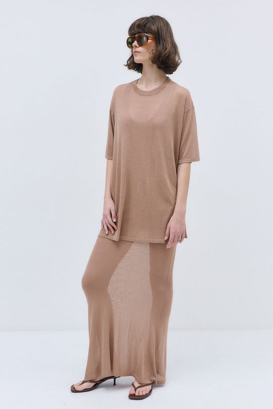 Semi Sheer Oversized Top - Dé Rococo