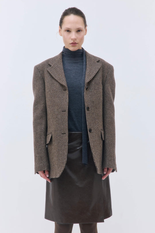 Tailored Wool Plaid Jacket - Dé Rococo