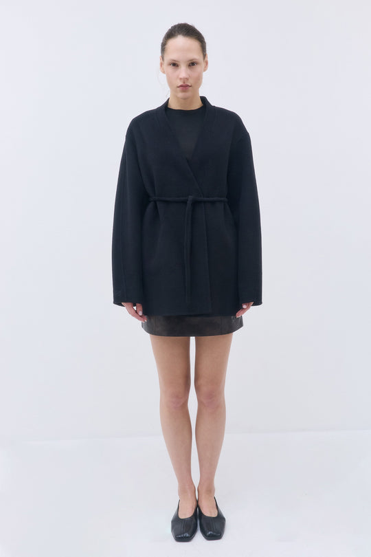 Double Wool Wrap Coat - Dé Rococo