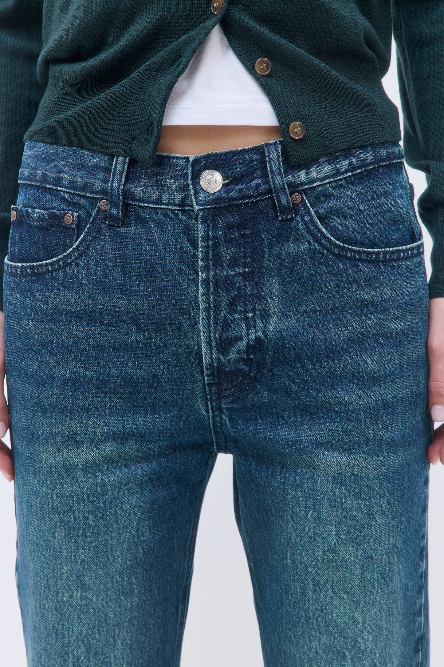 No.10| Low Rise Full Length Denim - Dé Rococo