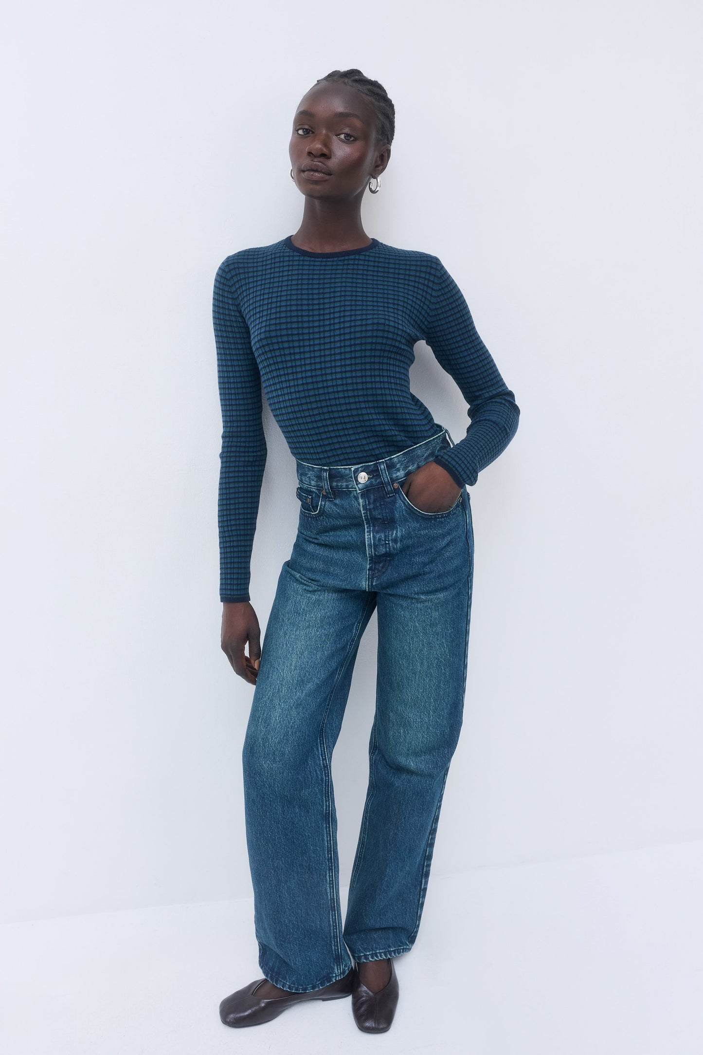 No.8| High Waisted Wide Leg Denim - Dé Rococo