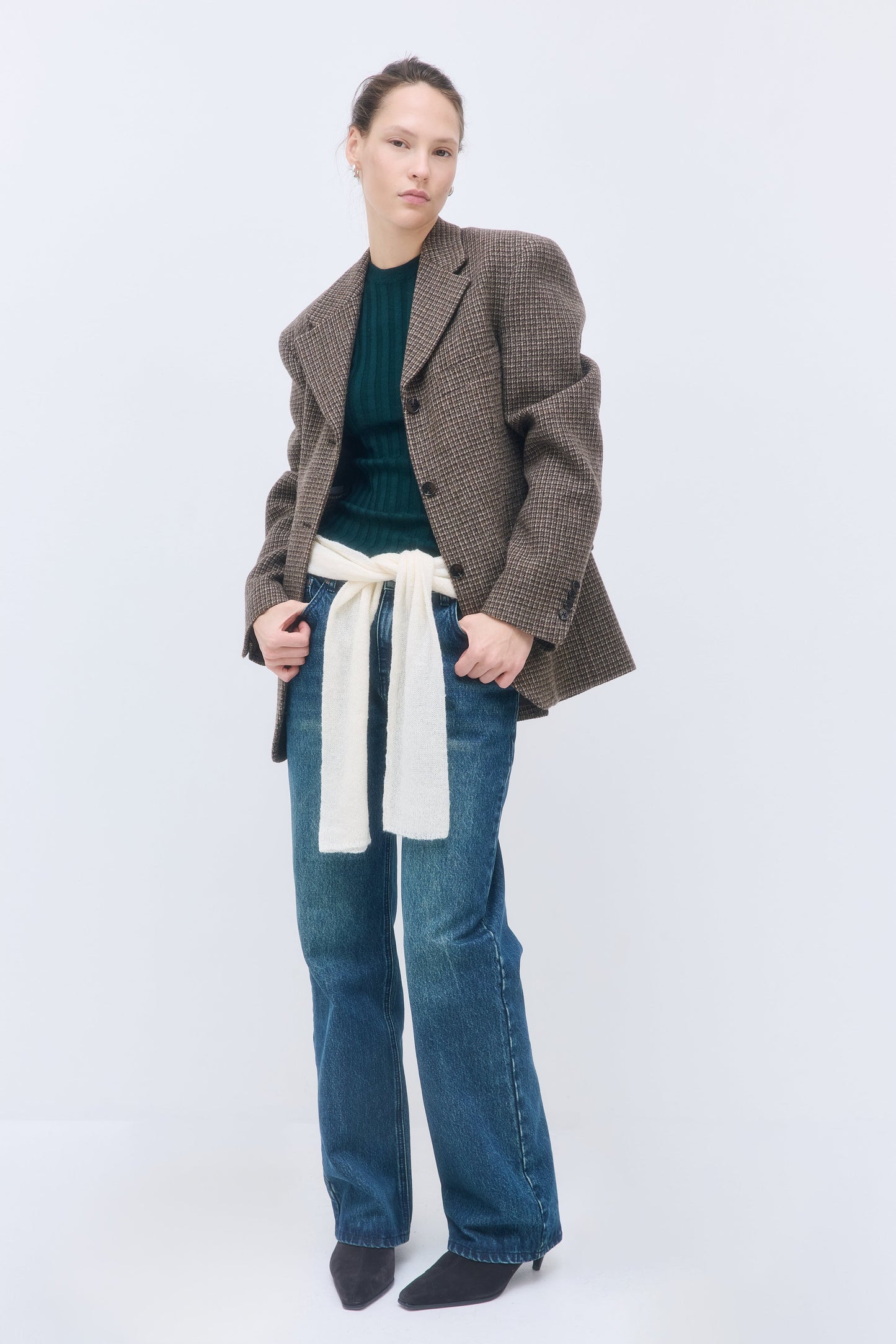 No.11| Mid Rise Full Length Baggy Denim - Dé Rococo