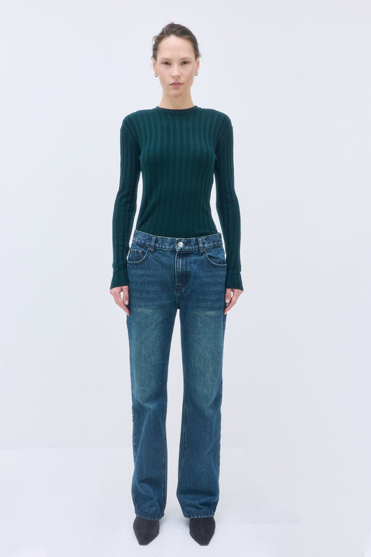 No.11| Mid Rise Full Length Baggy Denim - Dé Rococo