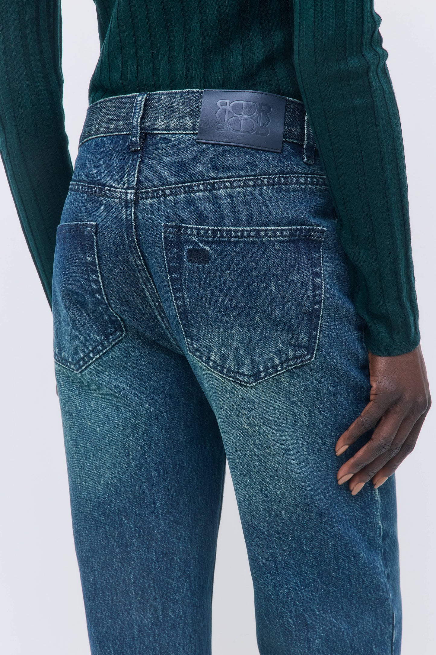 No.5| High Waist Straight Cropped Denim - Dé Rococo