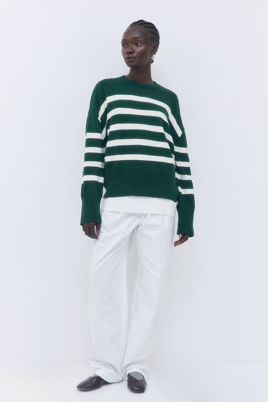 Oversized Striped Sweater - Dé Rococo