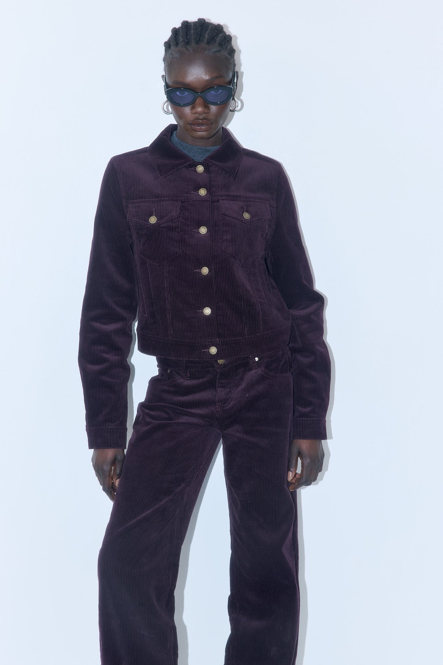 Fitted Corduroy Jacket - Dé Rococo