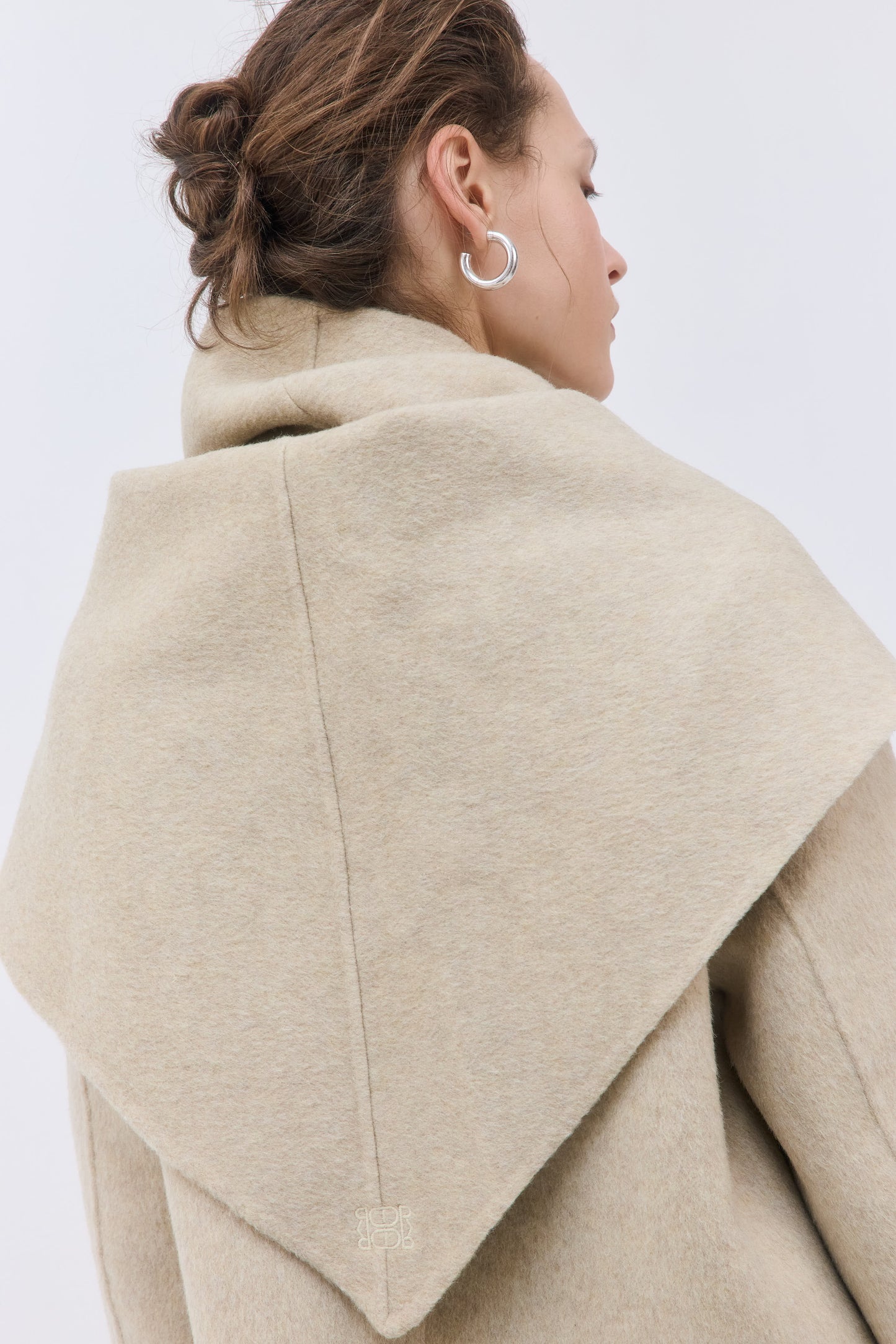 Double Wool Triangle Scarf - Dé Rococo