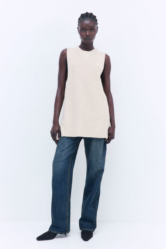 Oversized Crewneck Vest - Dé Rococo