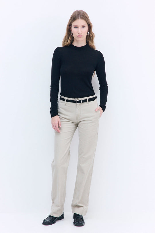Merino Wool Crewneck Top - Dé Rococo