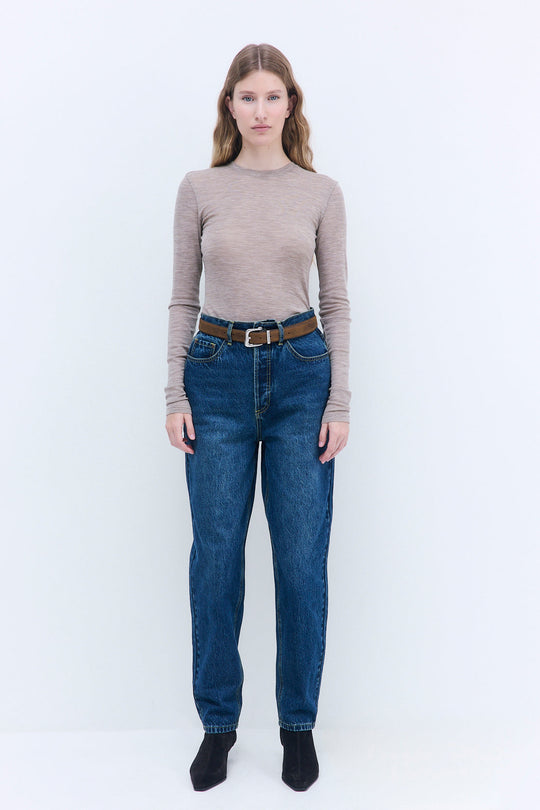 Fitted Thin Wool Long Sleeve