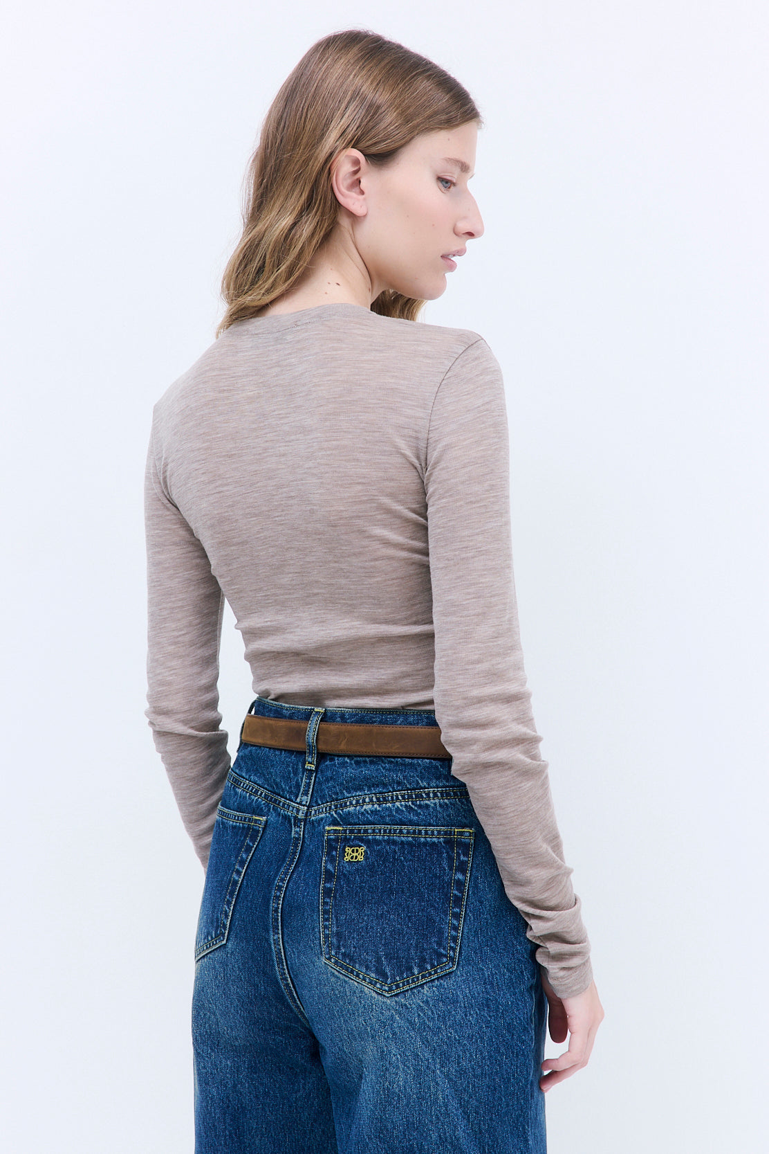 Fitted Thin Wool Long Sleeve - Dé Rococo