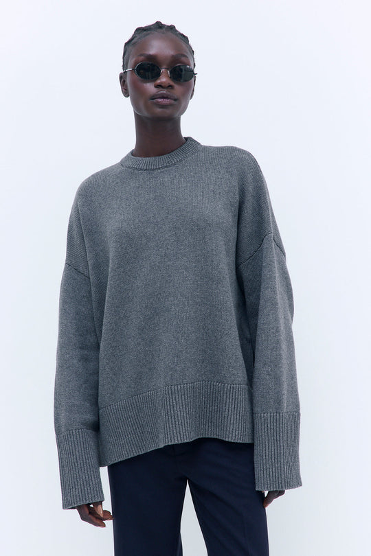 Oversized Crew Neck Jumper - Dé Rococo