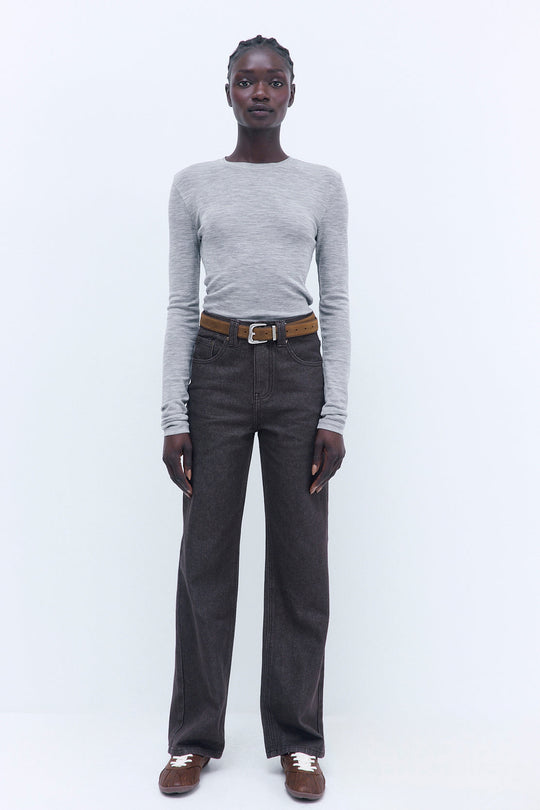 Fitted Thin Wool Long Sleeve - Dé Rococo