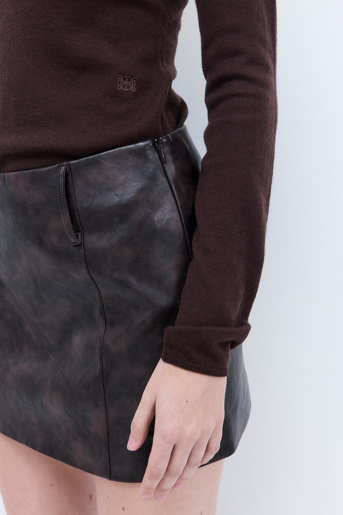 Merino Wool Crewneck Top - Dé Rococo