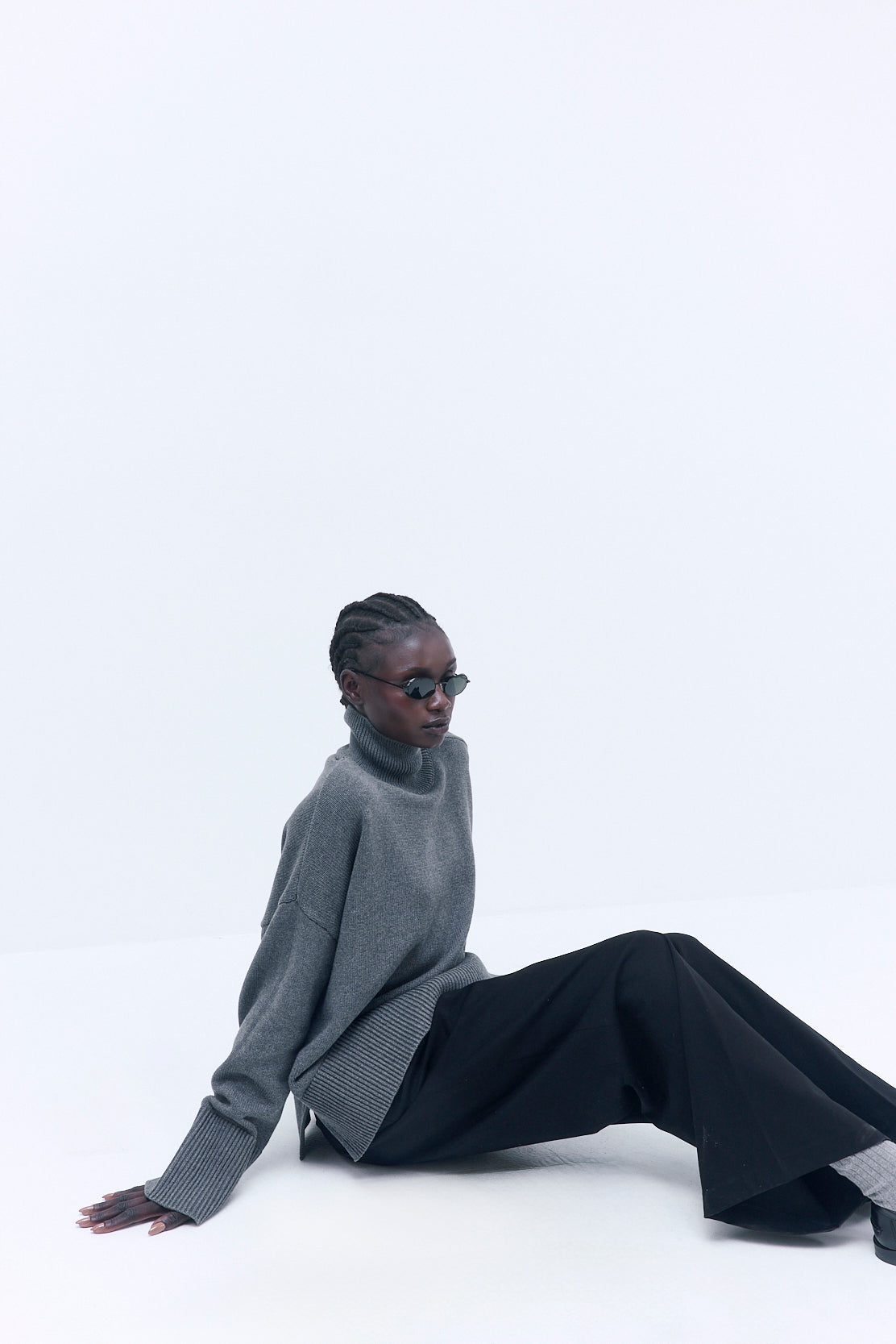 Oversized Turtleneck Jumper - Dé Rococo