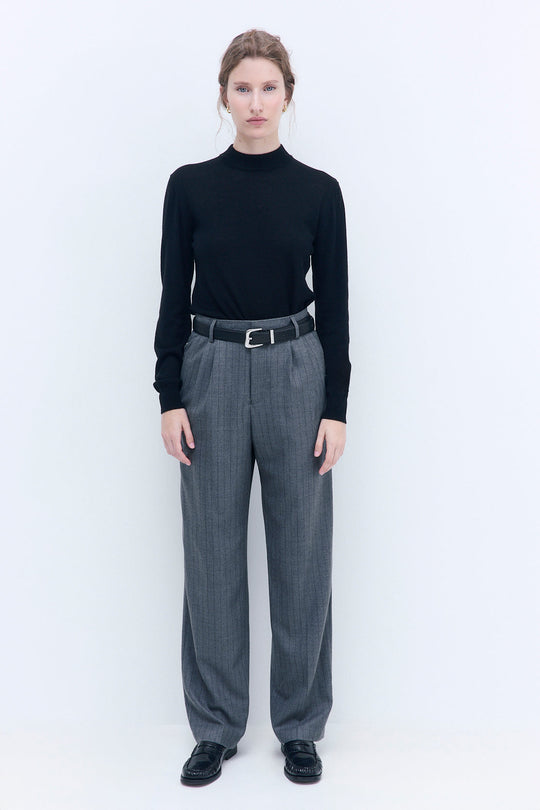 Merino Wool Crew Neck Sweater - Dé Rococo