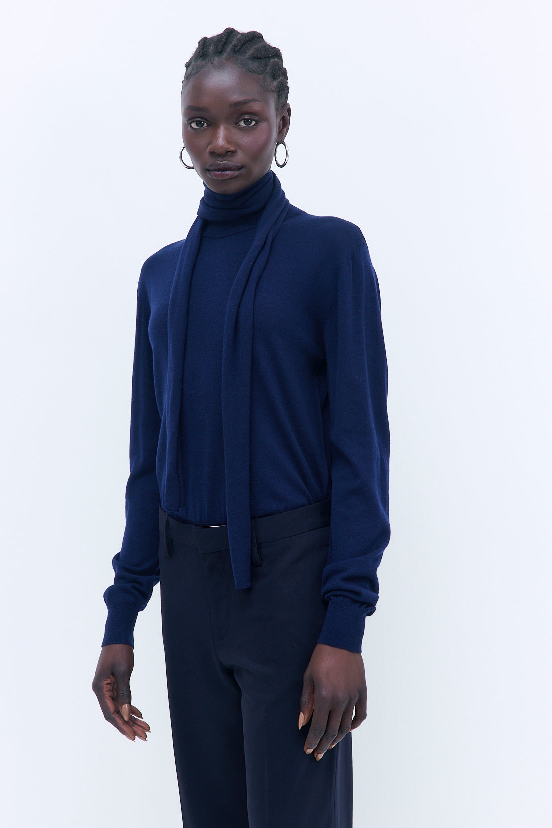 Merino Wool Skinny Scarf - Dé Rococo