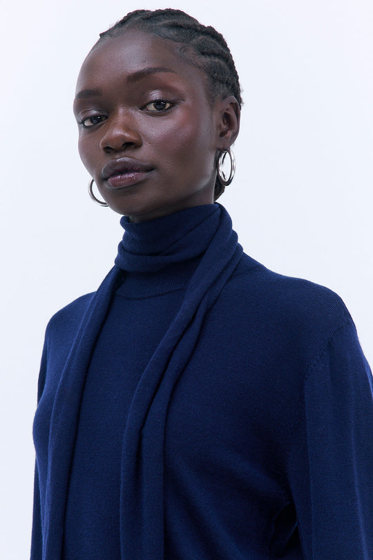 Merino Wool Skinny Scarf - Dé Rococo