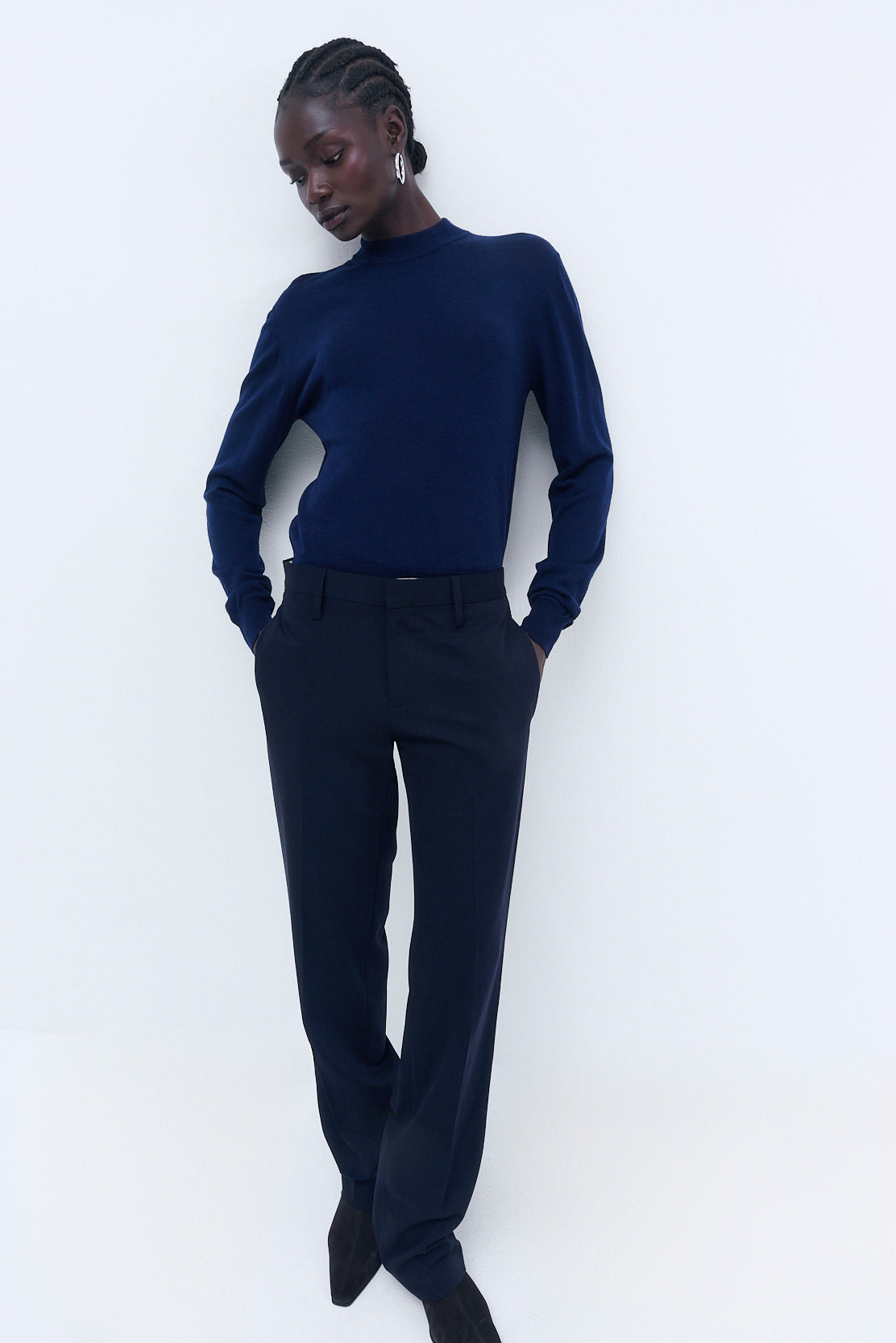 Merino Wool Crew Neck Sweater - Dé Rococo