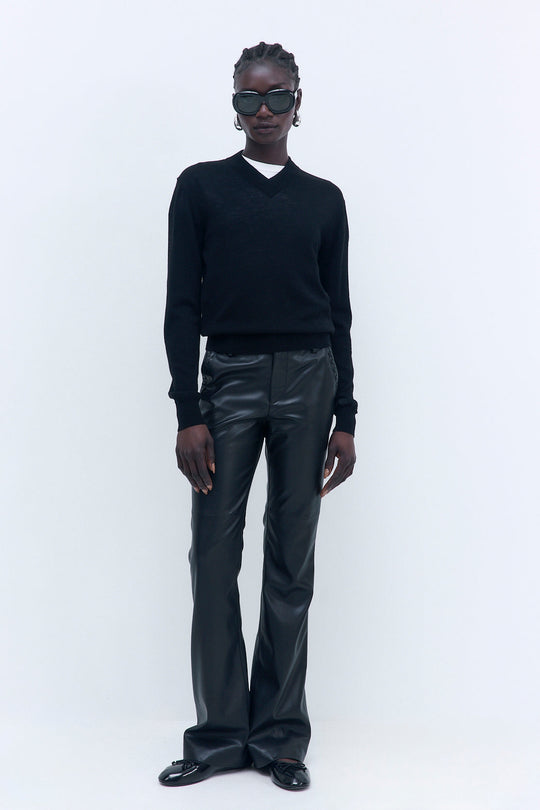 Merino Wool V Neck Sweater - Dé Rococo