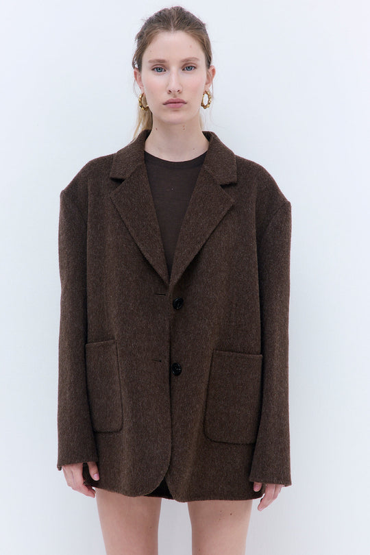 Oversized Double Wool Blazer - Dé Rococo