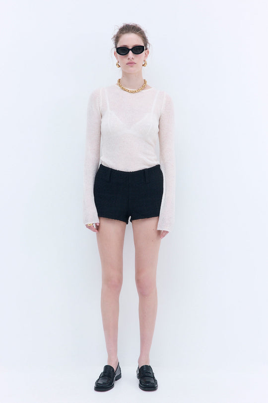 Tweed Micro Mini Shorts - Dé Rococo