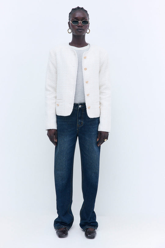 Cropped Tweed Jacket