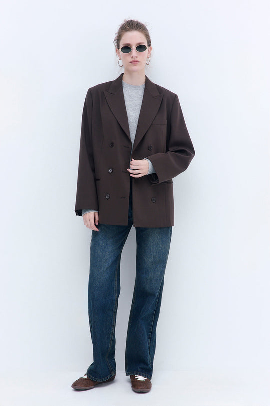 Oversized Double Breasted Daddy Blazer