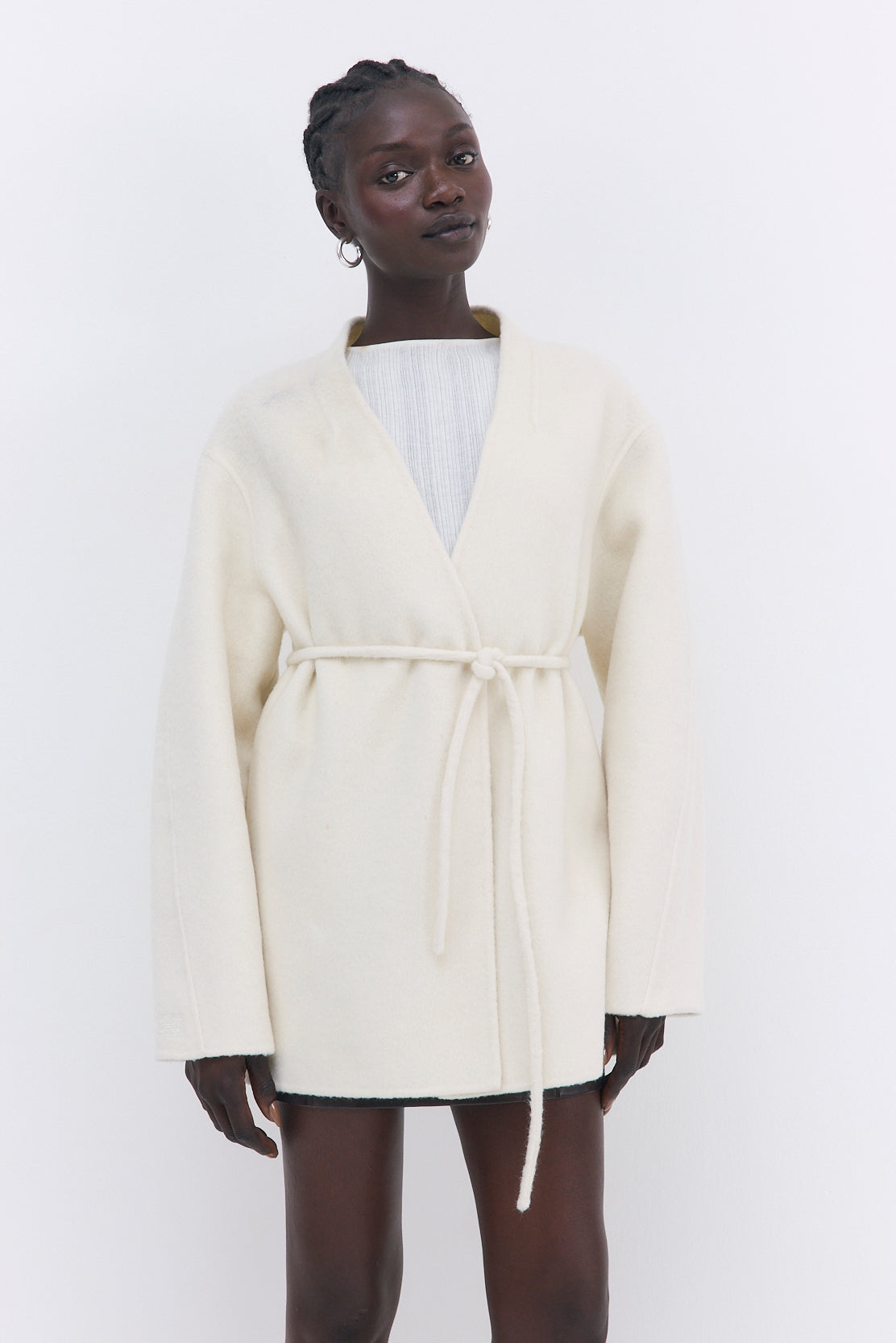 Double Wool Wrap Coat - Dé Rococo