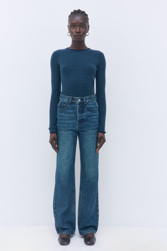 No.8| High Waisted Wide Leg Denim - Dé Rococo