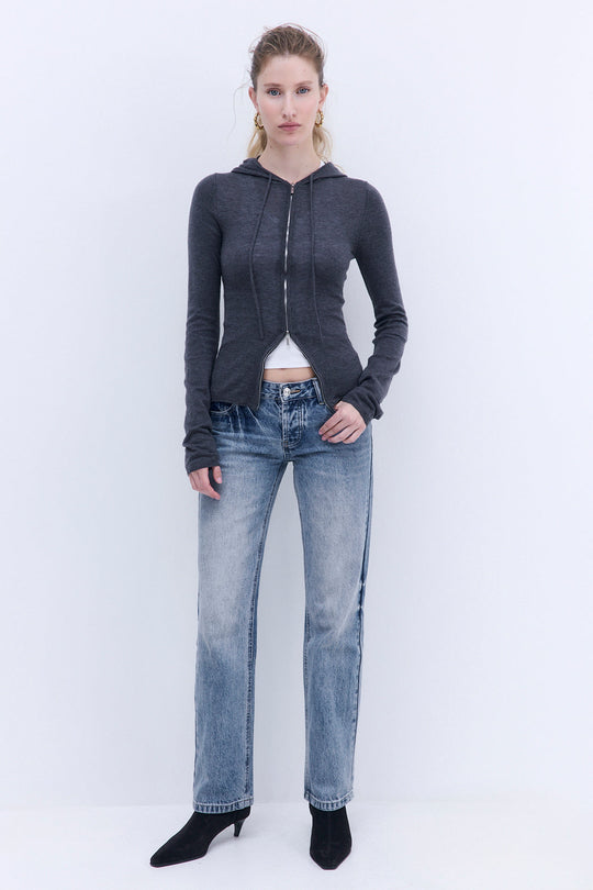 No.15| Low Rise Straight Denim - Dé Rococo