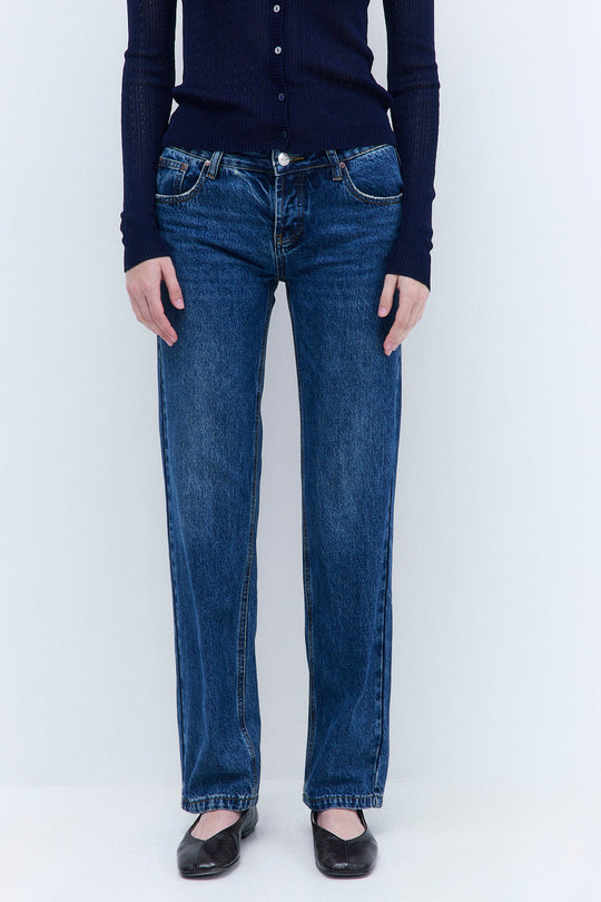 No.15| Low Rise Straight Denim - Dé Rococo