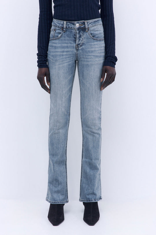 No.17| Mid Rise Bootcut Denim - Dé Rococo