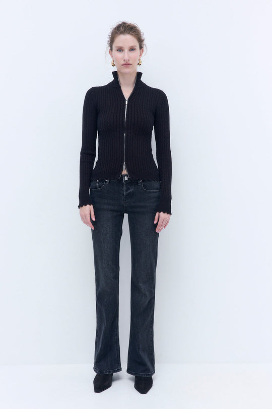 No.17| Mid Rise Bootcut Denim - Dé Rococo