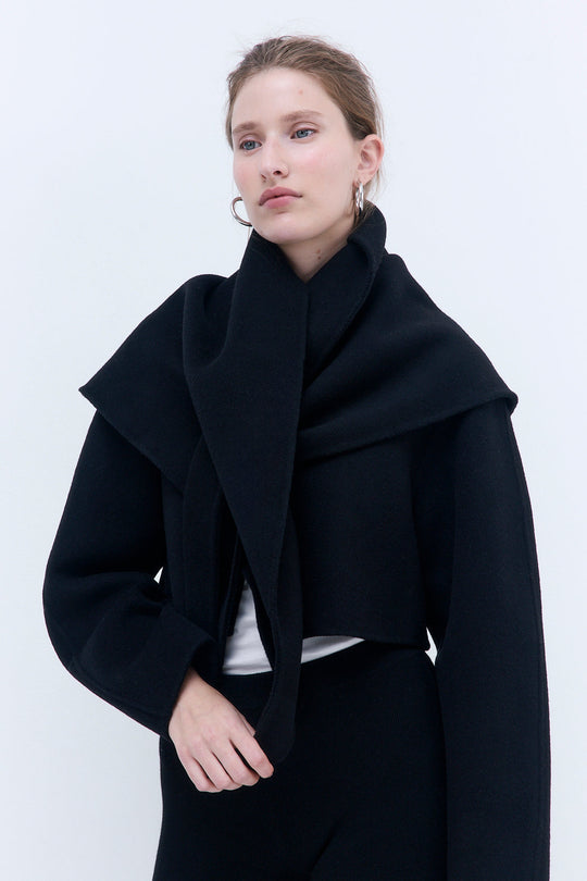 Double Wool Triangle Scarf