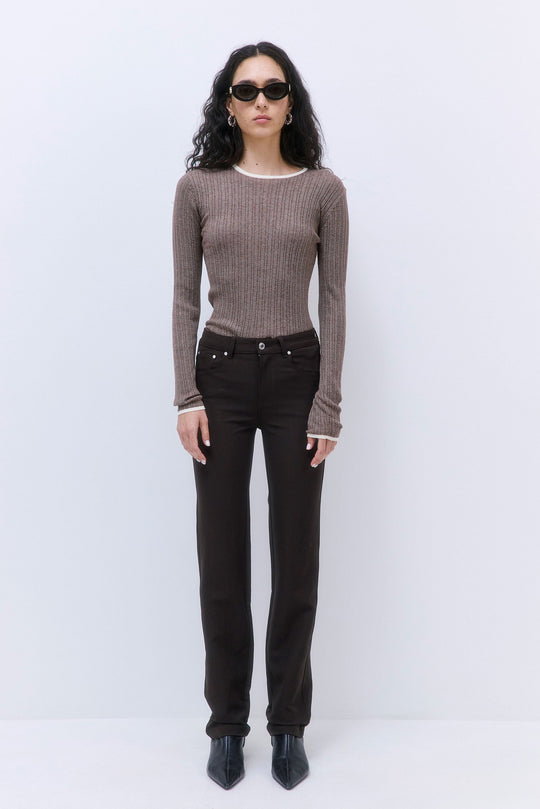Stretchy Straight Leg Pants - Dé Rococo