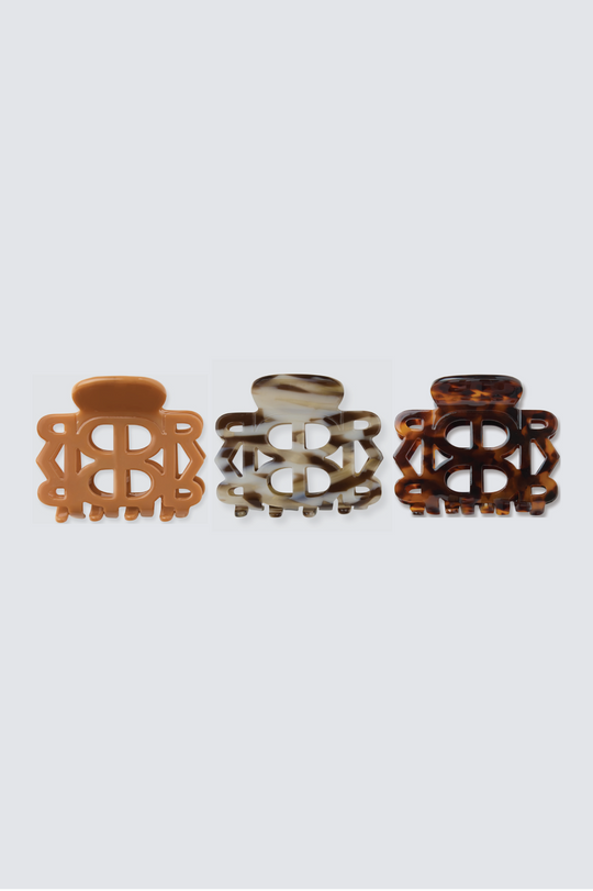 3 Piece Mini Claw Clip Set