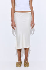 Satin Slip Midi Skirt