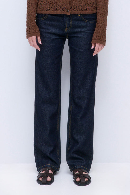 No.15| Low Rise Straight Denim - Dé Rococo