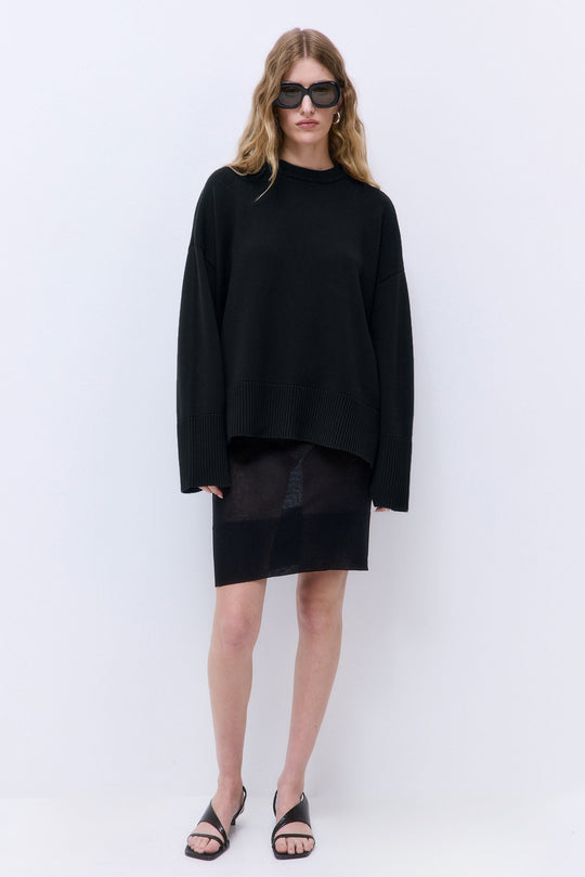 Oversized Crew Neck Jumper - Dé Rococo