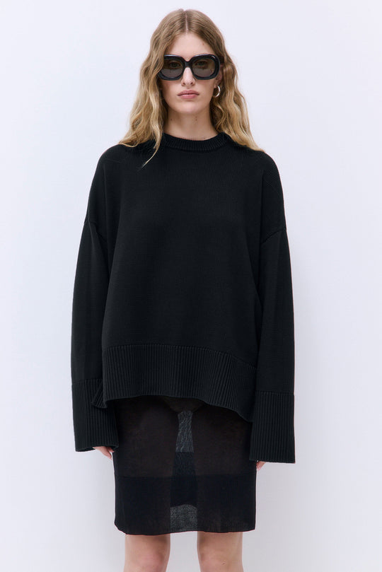 Oversized Crew Neck Jumper - Dé Rococo