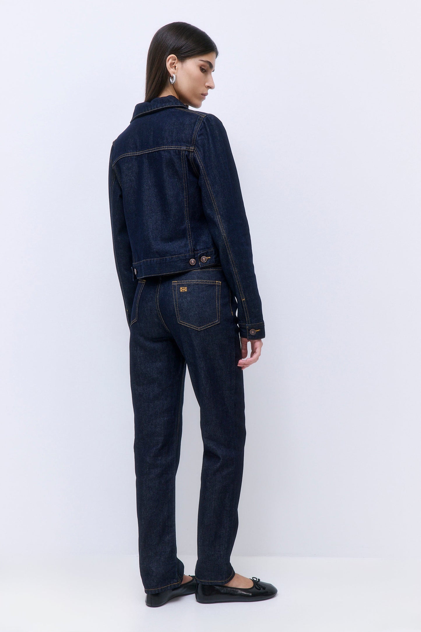 No.6| High Waisted Straight Full Length Denim